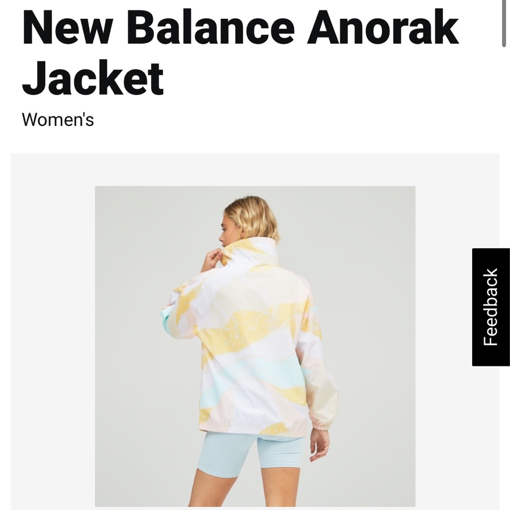NEW Pastel New Balance Anorak, Windbreaker